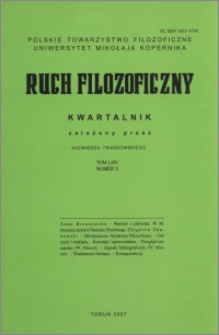 Ruch Filozoficzny. T. 64, nr 3