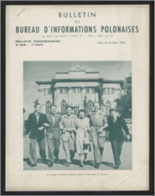 Bulletin du Bureau d'Informations Polonaises : bulletin hebdomadaire 1953.03.30, An. 9 no 248