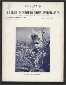 Bulletin du Bureau d'Informations Polonaises : bulletin hebdomadaire 1953.04.16, An. 9 no 249