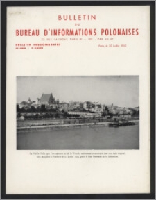 Bulletin du Bureau d'Informations Polonaises : bulletin hebdomadaire 1953.07.20, An. 9 no 264