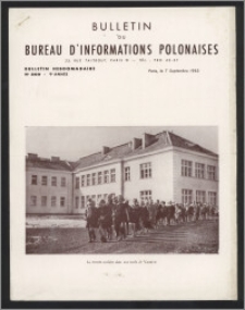 Bulletin du Bureau d'Informations Polonaises : bulletin hebdomadaire 1953.09.07, An. 9 no 269