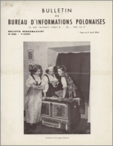 Bulletin du Bureau d'Informations Polonaises : bulletin hebdomadaire 1954.04.05, An. 9 no 296