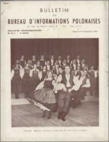 Bulletin du Bureau d'Informations Polonaises : bulletin hebdomadaire 1954.09.29, An. 9 no 311