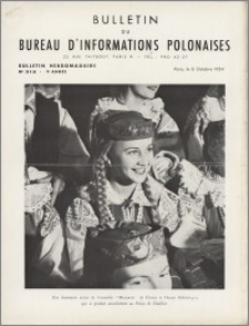 Bulletin du Bureau d'Informations Polonaises : bulletin hebdomadaire 1954.10.06, An. 9 no 312