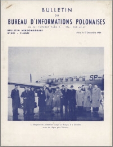 Bulletin du Bureau d'Informations Polonaises : bulletin hebdomadaire 1954.12.17, An. 9 no 321