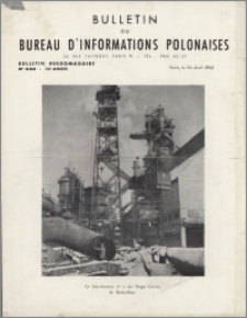 Bulletin du Bureau d'Informations Polonaises : bulletin hebdomadaire 1955.04.26, An. 10 no 333