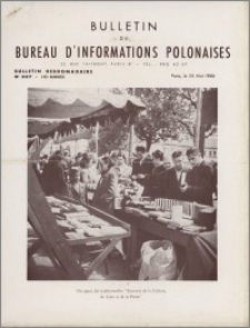 Bulletin du Bureau d'Informations Polonaises : bulletin hebdomadaire 1955.05.28, An. 10 no 337