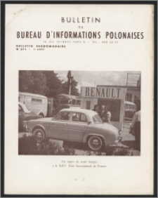 Bulletin du Bureau d'Informations Polonaises : bulletin hebdomadaire 1956.06.29, An. 11 no 371