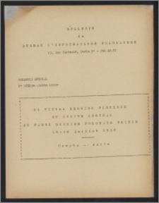 Bulletin du Bureau d'Informations Polonaises : bulletin hebdomadaire 1956, An. 11- dodatek (4)