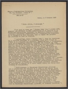 Bulletin du Bureau d'Informations Polonaises : bulletin hebdomadaire 1957.10.08, An. 12- dod. (5)
