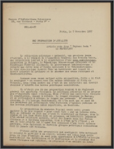 Bulletin du Bureau d'Informations Polonaises : bulletin hebdomadaire 1957.11.07, An. 12- dod. (6)