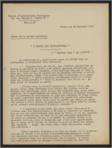 Bulletin du Bureau d'Informations Polonaises : bulletin hebdomadaire 1957.11.25, An. 12- dod. (8)