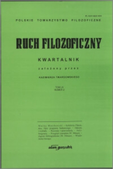 Ruch Filozoficzny 2003, T. 60 nr 2