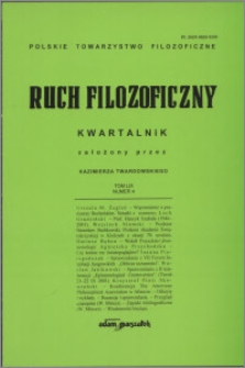 Ruch Filozoficzny 2002, T. 59 nr 4