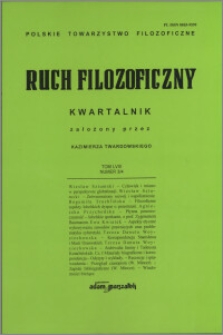 Ruch Filozoficzny 2001, T. 58 nr 3-4