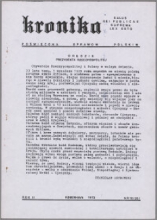 Kronika Poświęcona Sprawom Polskim 1972, R. 2 nr 10 (20)