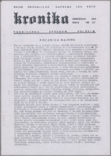 Kronika Poświęcona Sprawom Polskim 1973, R. 3 nr 27