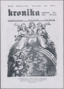 Kronika Poświęcona Sprawom Polskim 1973, R. 3 nr 33/34