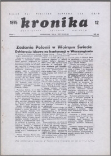 Kronika Poświęcona Sprawom Polskim 1975, R. 5 nr 12 (58)