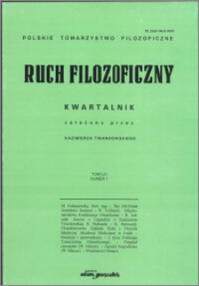 Ruch Filozoficzny 1996, T. 53 nr 1