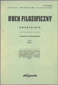 Ruch Filozoficzny 1993, T. 50 nr 1