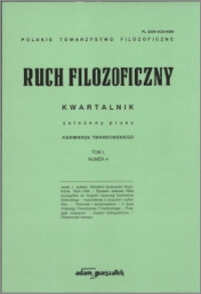 Ruch Filozoficzny 1993, T. 50 nr 4