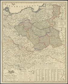 Mappa pocztowa i podrożna Królestwa Polskiego i Wielkiego Xsięstwa Poznańskiego