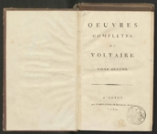 Oeuvres Completes De Voltaire. T. 2, Theatre. T. 2
