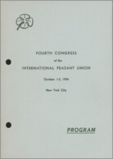 Congress of the International Peasant Union, 4