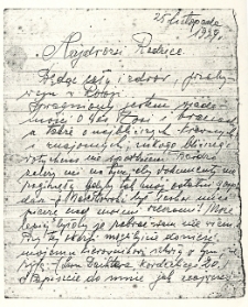 List Czesława Bartkowiaka do rodziny z Kozielska