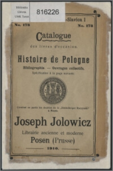 Histoire de Pologne : bibliographie, ouvrages collectifs : spécification à la page suivante