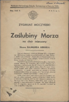 Zaślubiny morza : na chór mieszany