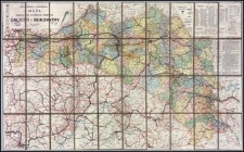 Inżyniera S. Kornmana mapa dróg bitych, żelaznych i wodnych Galicyi i Bukowiny w skali 1:750.000