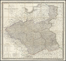 Karte vom Herzogthum Warschau und den angrenzenden Staaten in IV Sectionen