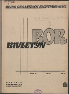 Biuletyn BOR 1951, R. 2 nr 1