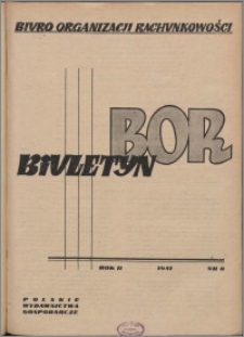 Biuletyn BOR 1951, R. 2 nr 8