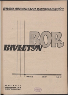 Biuletyn BOR 1951, R. 2 nr 11