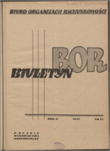 Biuletyn BOR 1951, R. 2 nr 12