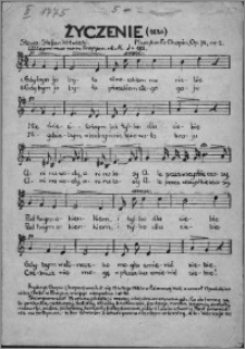 Życzenie (1824) : Op. 74, nr 1