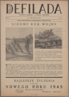Defilada : tygodnik żołnierzy 1. Dywizji Pancernej 1944, R. 1 nr 3