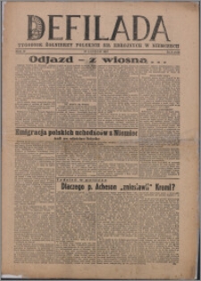 Defilada : tygodnik żołnierzy Polskich Sił Zbrojnych w Niemczech 1947, R. 4 nr 9