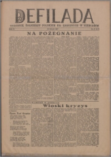 Defilada : tygodnik żołnierzy Polskich Sił Zbrojnych w Niemczech 1947, R. 4 nr 21