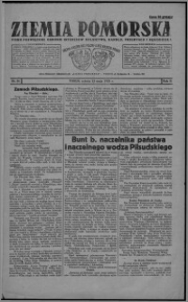 Ziemia Pomorska : pismo poświęcone obronie interesów rolnictwa, handlu, przemysłu i rękodzieła 1926.05.15, R. 2, nr 56