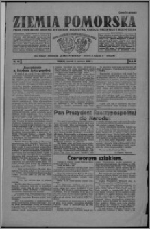 Ziemia Pomorska : pismo poświęcone obronie interesów rolnictwa, handlu, przemysłu i rękodzieła 1926.06.08, R. 2, nr 65