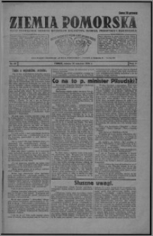 Ziemia Pomorska : pismo poświęcone obronie interesów rolnictwa, handlu, przemysłu i rękodzieła 1926.06.12, R. 2, nr 67