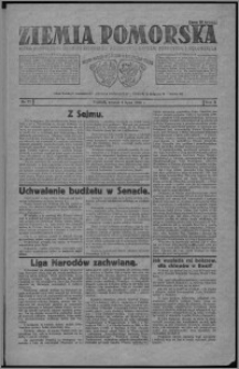 Ziemia Pomorska : pismo poświęcone obronie interesów rolnictwa, handlu, przemysłu i rękodzieła 1926.07.06, R. 2, nr 77