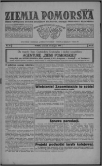 Ziemia Pomorska : pismo poświęcone obronie interesów rolnictwa, handlu, przemysłu i rękodzieła 1926.08.12, R. 2, nr 93
