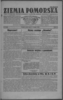 Ziemia Pomorska : pismo poświęcone obronie interesów rolnictwa, handlu, przemysłu i rękodzieła 1926.09.11, R. 2, nr 106