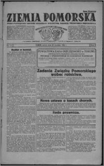 Ziemia Pomorska : pismo poświęcone obronie interesów rolnictwa, handlu, przemysłu i rękodzieła 1926.09.25, R. 2, nr 112