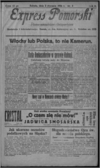 Express Pomorski : pismo niezależne i bezpartyjne 1925.01.03, R. 2, nr 3